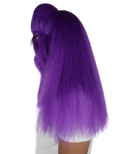 HPO Unisex Extreme Hairy Person Costume, Mask and Bundle - Full-Body Hair Suit Extra-Long Ash Brown Costume Wig for Halloween, Cosplay & Parties