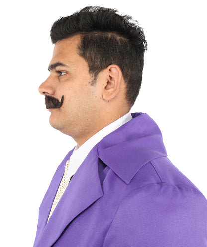 HPO Men's Realistic Fake Imperial Human Hair Mustache | Multiple Color Options