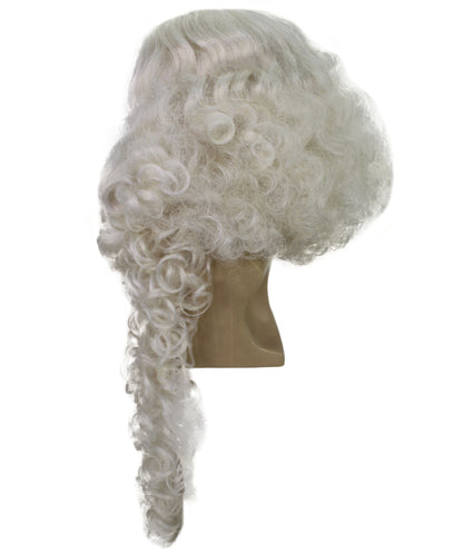 HPO Deluxe Long Santa Wig Beard & Mustache Set – Synthetic Costume Accessory