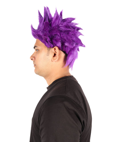 HPO Men’s Anime Young Ninja Nine Tail Yellow Blonde Spiky Wig