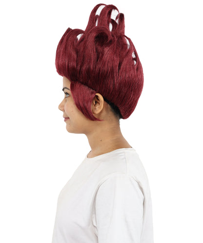 HPO Multiple color Sea Witch Wig – Curly Tentacle-Inspired Fancy Dress Wig for Women – Ocean Sorceress Cosplay Hair