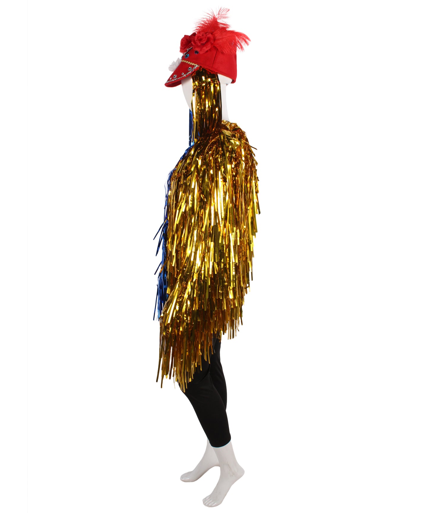 Blue/Gold Tinsel Costume