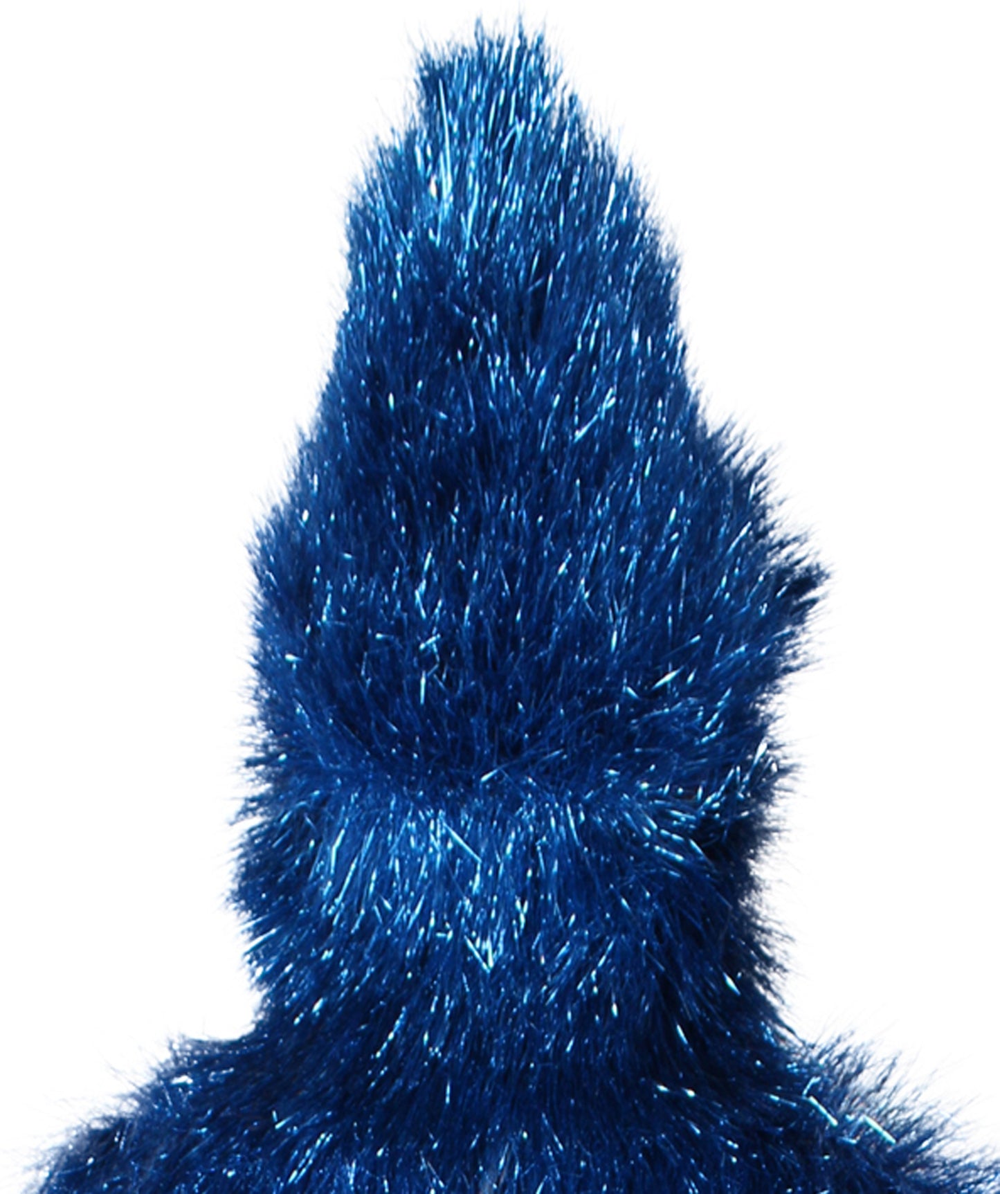 HPO Men's Furry Cardinal Mascot Tinsel Mask Costume, Halloween-Mask, Flame-retardant Tinsel Material