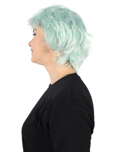 HPO  Women's Model Inspired Multiple Color Short Pixie Wig | Halloween  Wig | Flame-retardant Synthetic Fiber