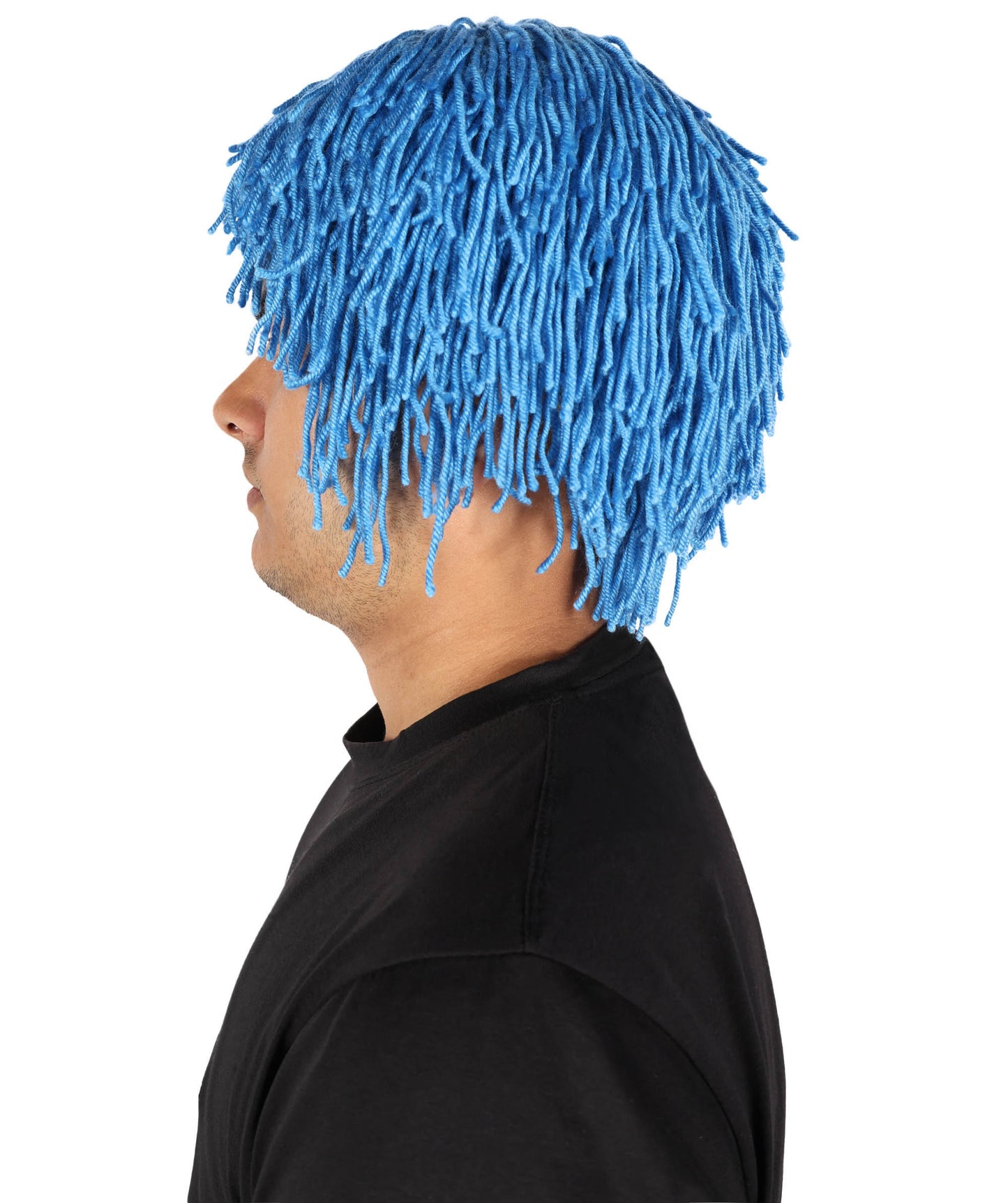 HPO Men's Medium Red Wig | Perfect for Halloween | Flame-retardant Wille Fiber