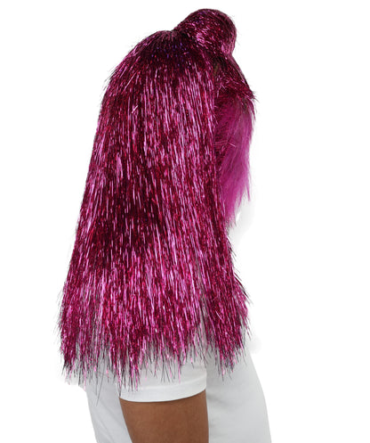 HPO UnisexTinsel Hairy Costume, Bundle & Mask Set | Full-Body Suit & Matching Mask | Long Hair Funny Costume for Halloween, Performers, Cosplay & Mascots | Multicolor Options
