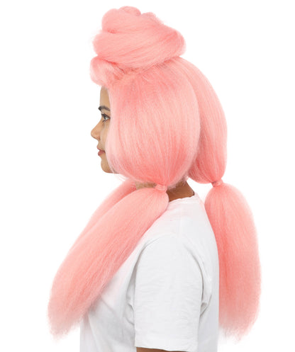 HPO Women’s High Volume Extra Long Yarn Twisted Bun Wig – Multiple Color Options | Bubble Ponytails Hairpiece with Capless Cap | Statement Headpiece for Halloween, Cosplay, Theater and Drag Looks
