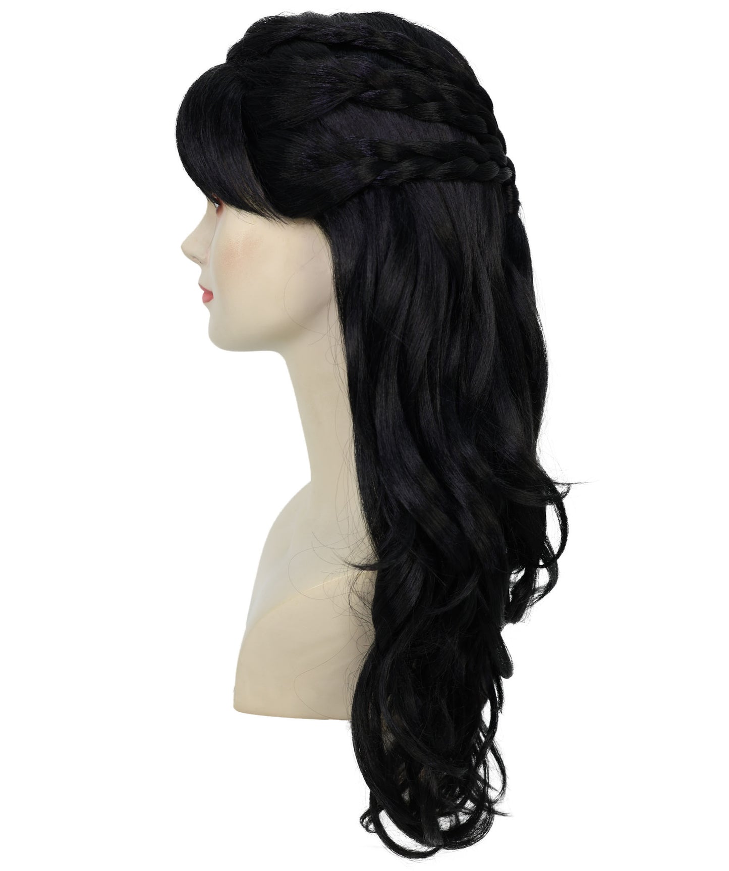 HPO Women's Curly Long Length Trendy Keepsake Multiple Color Options Wig
