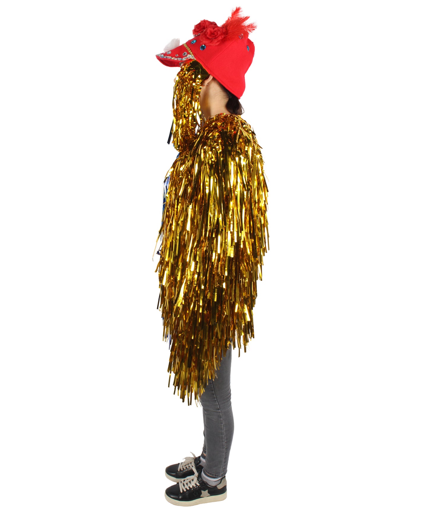 Adult Unisex DJ Tinsel Costume| Multiple Color Options
