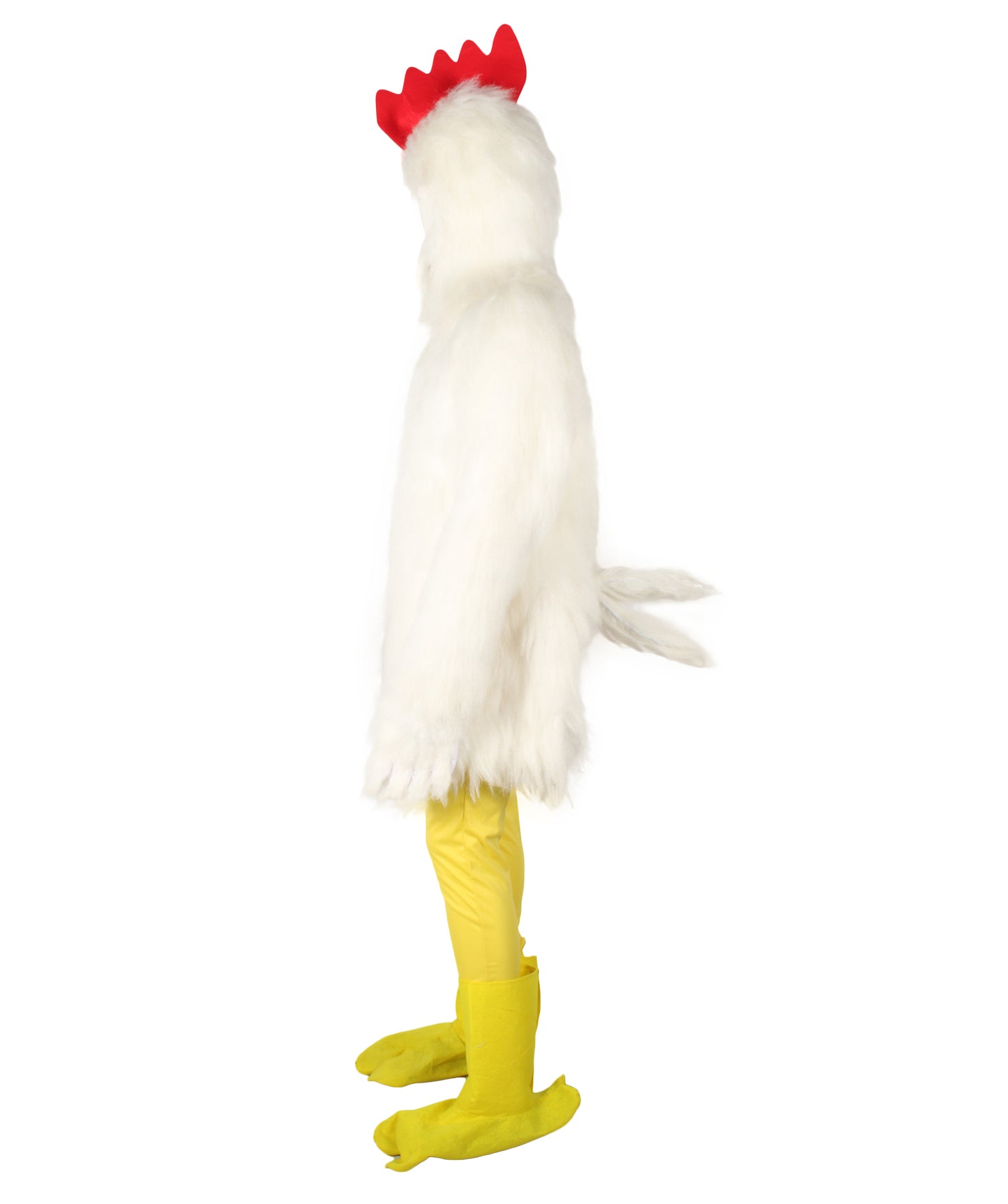 Unisex White Chicken Fancy Costume | Best for Halloween | Flame-retardant Synthetic Material