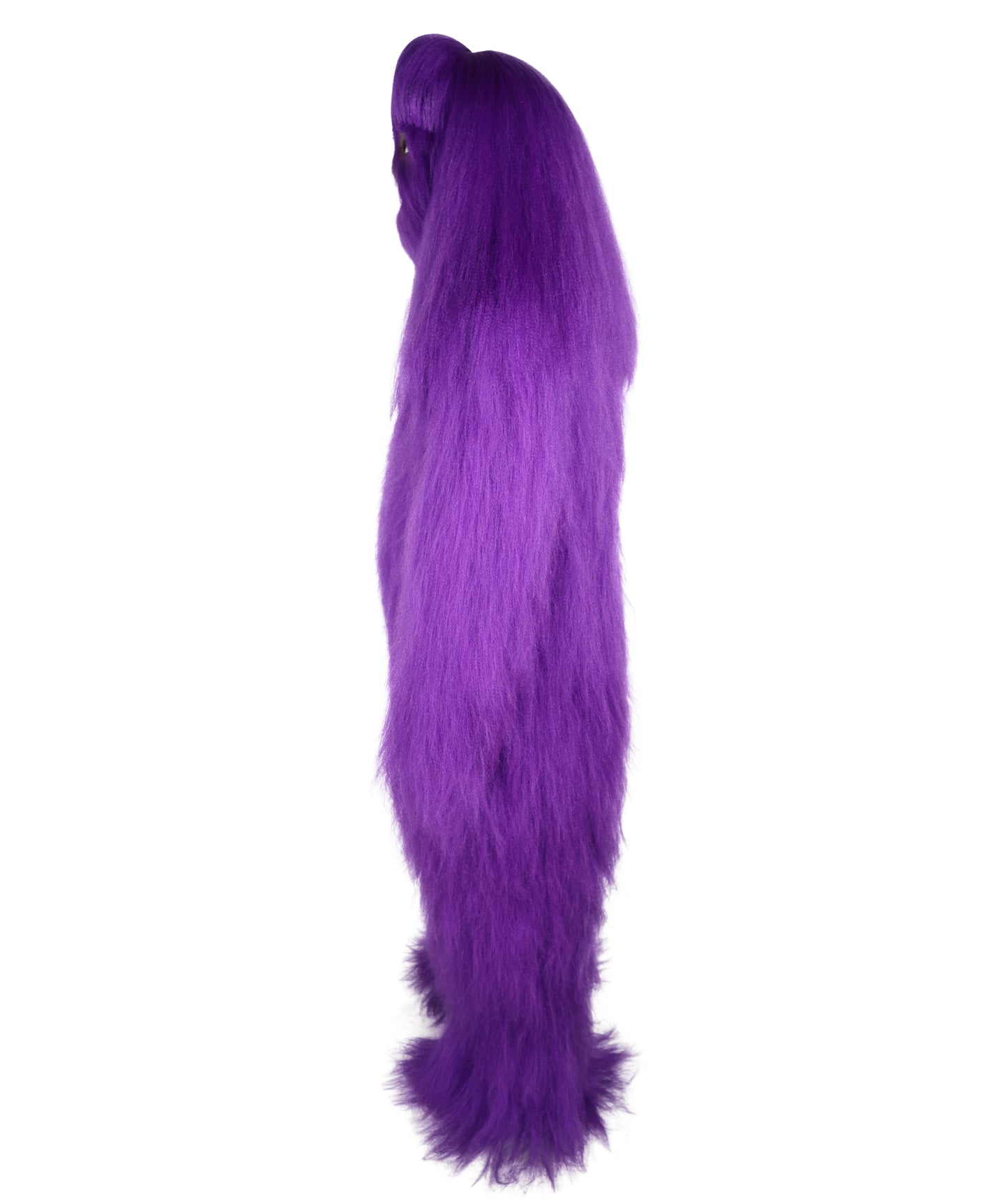 HPO Unisex Extreme Hairy Person Costume, Mask and Bundle - Full-Body Hair Suit Extra-Long Ash Brown Costume Wig for Halloween, Cosplay & Parties