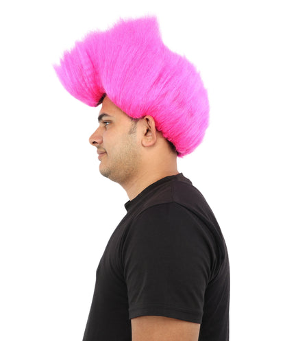 Hades God of Death |Multiple Color Fake Flame Spikes | Premium Halloween Wig