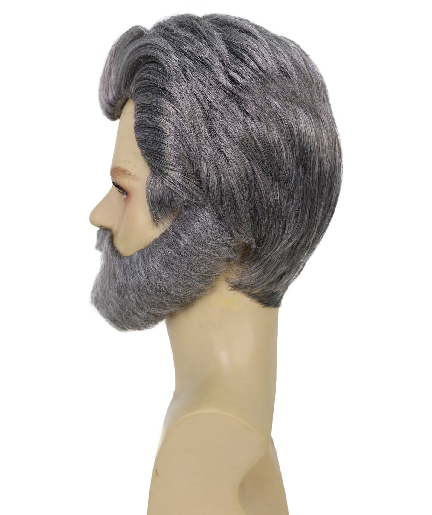 HPO Adult Men's Game inspired Silver Grey Wig | Ideal for Sporty & Casual Looks| Flame-retardant Synthetic Fiber