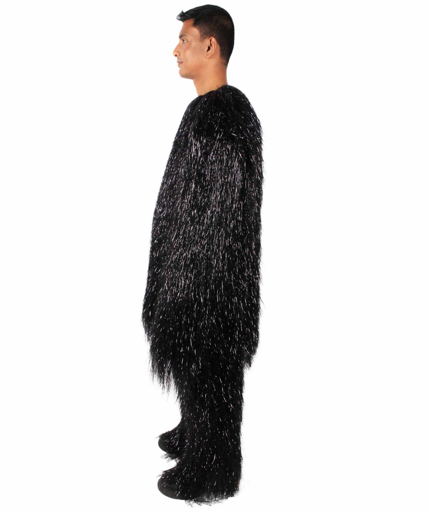 HPO Hairy Unisex Ape Mask and Bodysuit Costume Tinsel  | Multiple Colors
