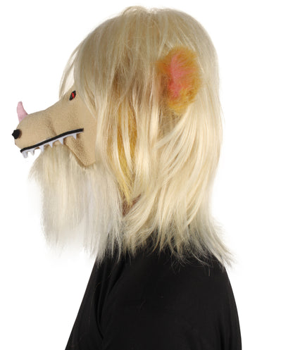 Unisex Unicorn Demon Blonde Doggy Mask