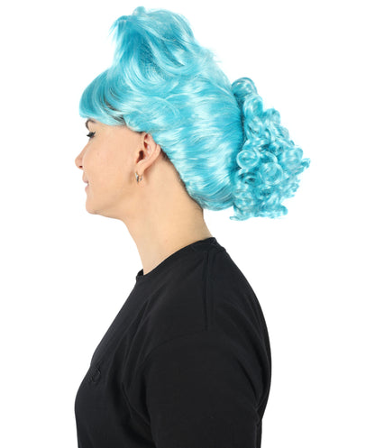 HPO Women's Bun Style 50s Housewife Multiple Wig | Halloween and Cosplay Wig | Flame-retardant Synthetic Fiber