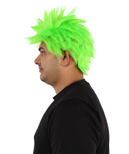 HPO Adult Men's Japanese Superhero Manga Spiky Wig |  Multi Color Options