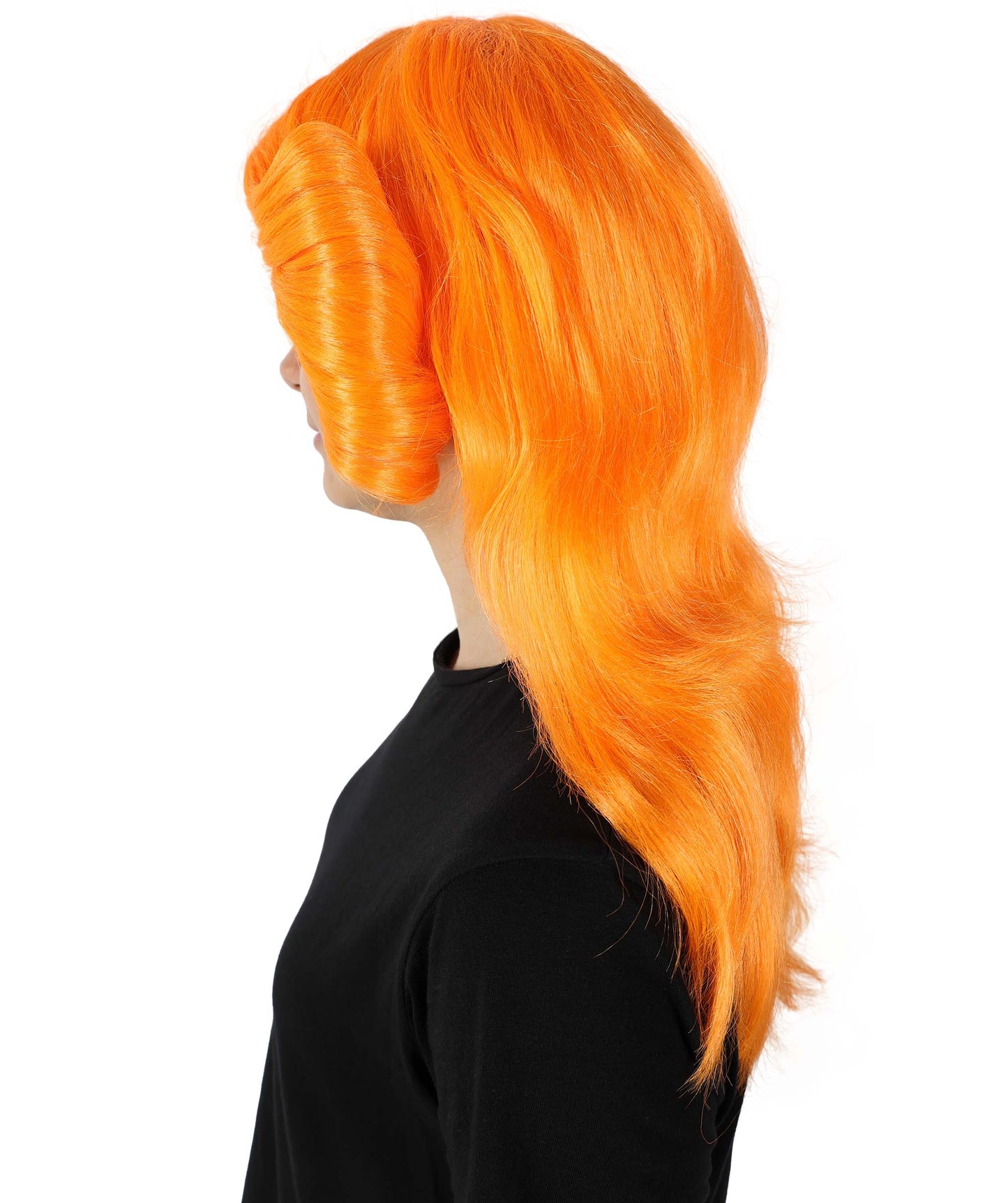 HPO Women's 70's Flick Multiple Color Retro Wig, Flame-retardant Synthetic Fiber