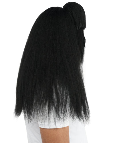 HPO  Extreme Hairy Person Two Part Costume, Mask and Bundle Set - Full-Body Hair Suit Extra-Long Costume Wig for Halloween, Cosplay & Parties - Multiple Color Options