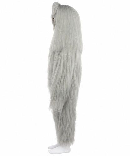 HPO Teen Extreme Hairy Person Costume Bundle & Mask Set - Full-Body Hair Suit Extra-Long Costume Wig for Halloween, Cosplay & Parties - Multiple Color Options
