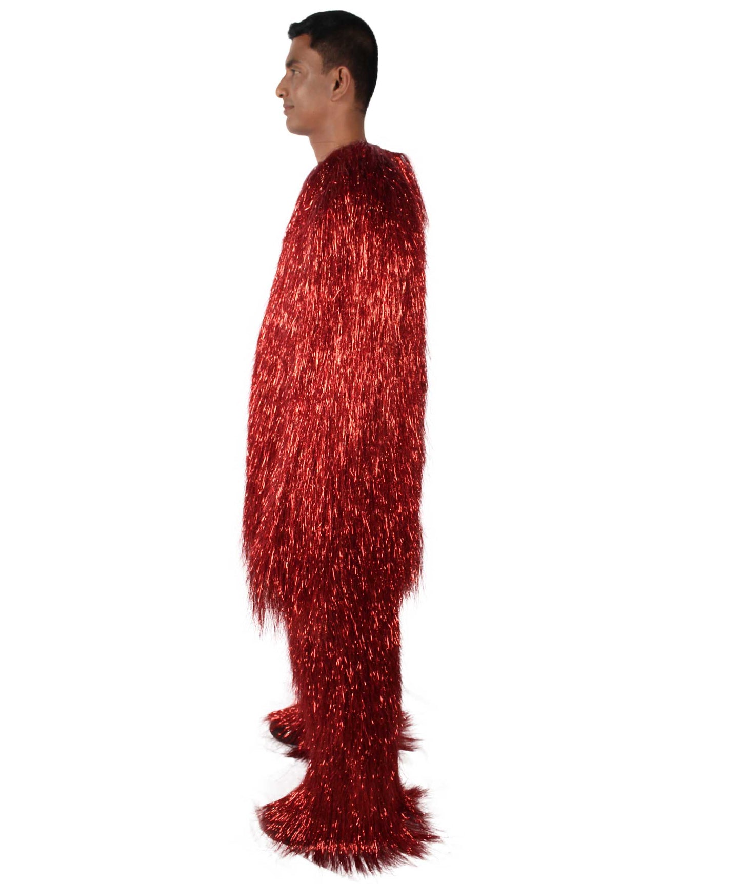 HPO Hairy Unisex Ape Mask and Bodysuit Costume Tinsel  | Multiple Colors