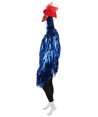 Blue DJ Tinsel Costume