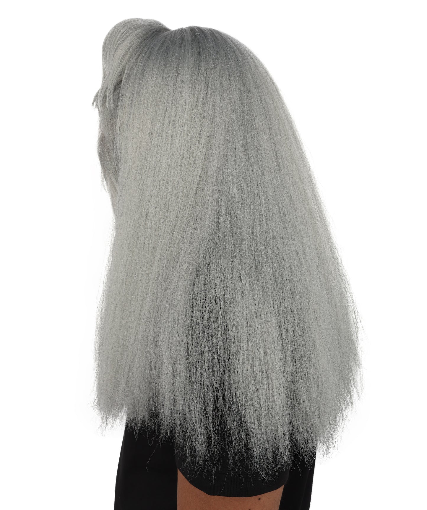 HPO Unisex Extreme Hairy Person Costume, Mask and Bundle - Full-Body Hair Suit Extra-Long Ash Brown Costume Wig for Halloween, Cosplay & Parties