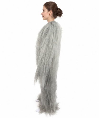 HPO Teen Extreme Hairy Person Costume Bundle & Mask Set - Full-Body Hair Suit Extra-Long Costume Wig for Halloween, Cosplay & Parties - Multiple Color Options