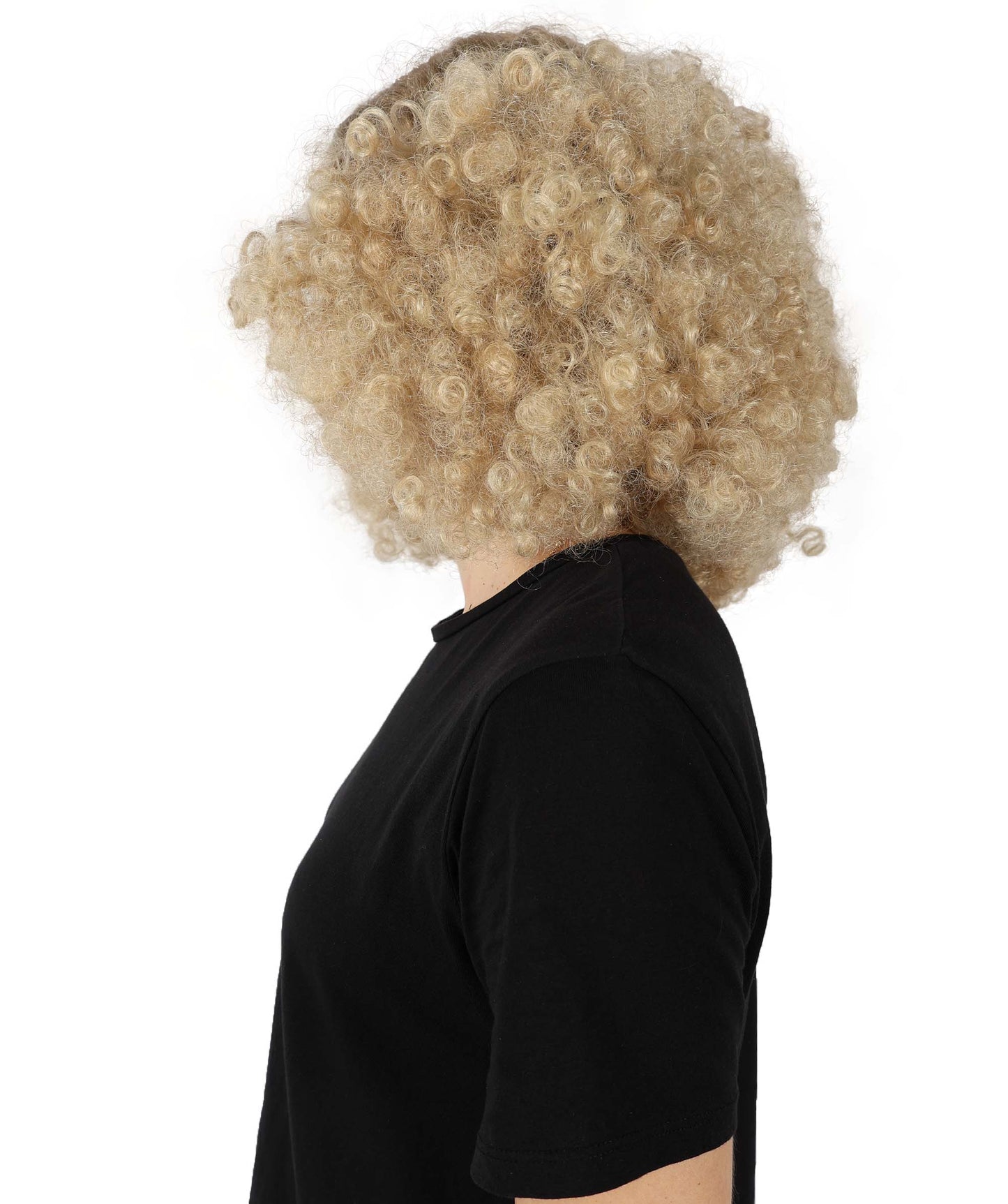 HPO Women's Fluffy Curly Textured Bob Wig I Flame-retardant Synthetic Fiber