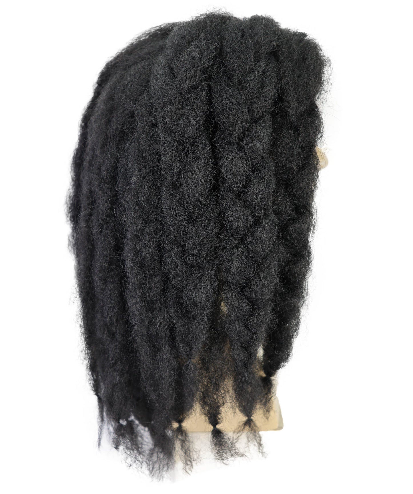 HPO Men's Famous Singer Black Dreadlocks Wig | Halloween Wig | Flame-retardant Synthetic Fiber