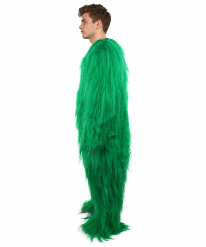 HPO Unisex Extreme Hairy Person Costume, Mask and Bundle - Full-Body Hair Suit Extra-Long Ash Brown Costume Wig for Halloween, Cosplay & Parties