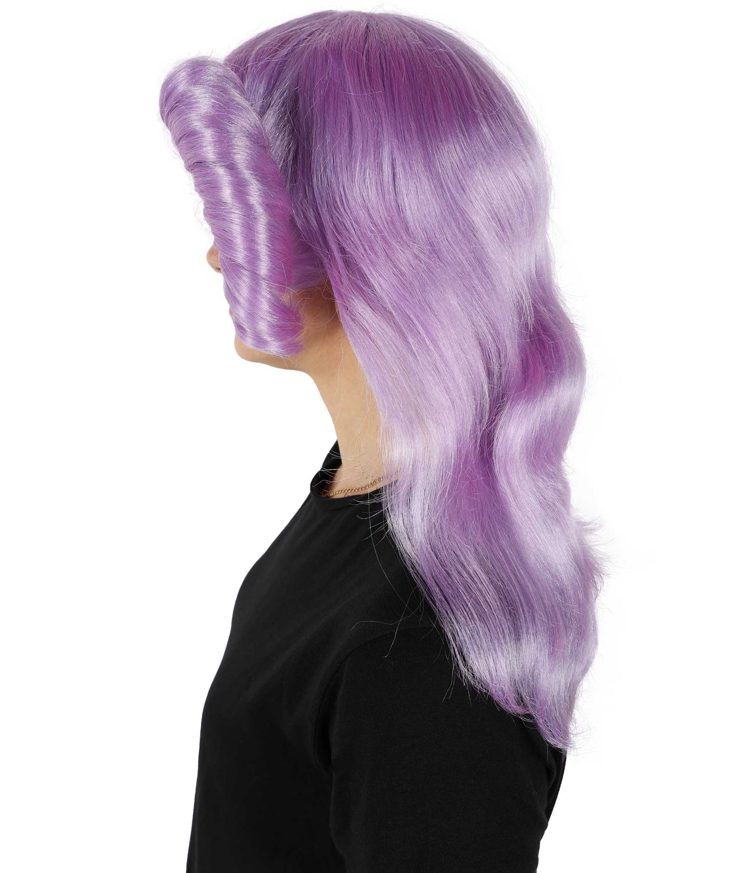 HPO Women's 70's Flick Multiple Color Retro Wig, Flame-retardant Synthetic Fiber