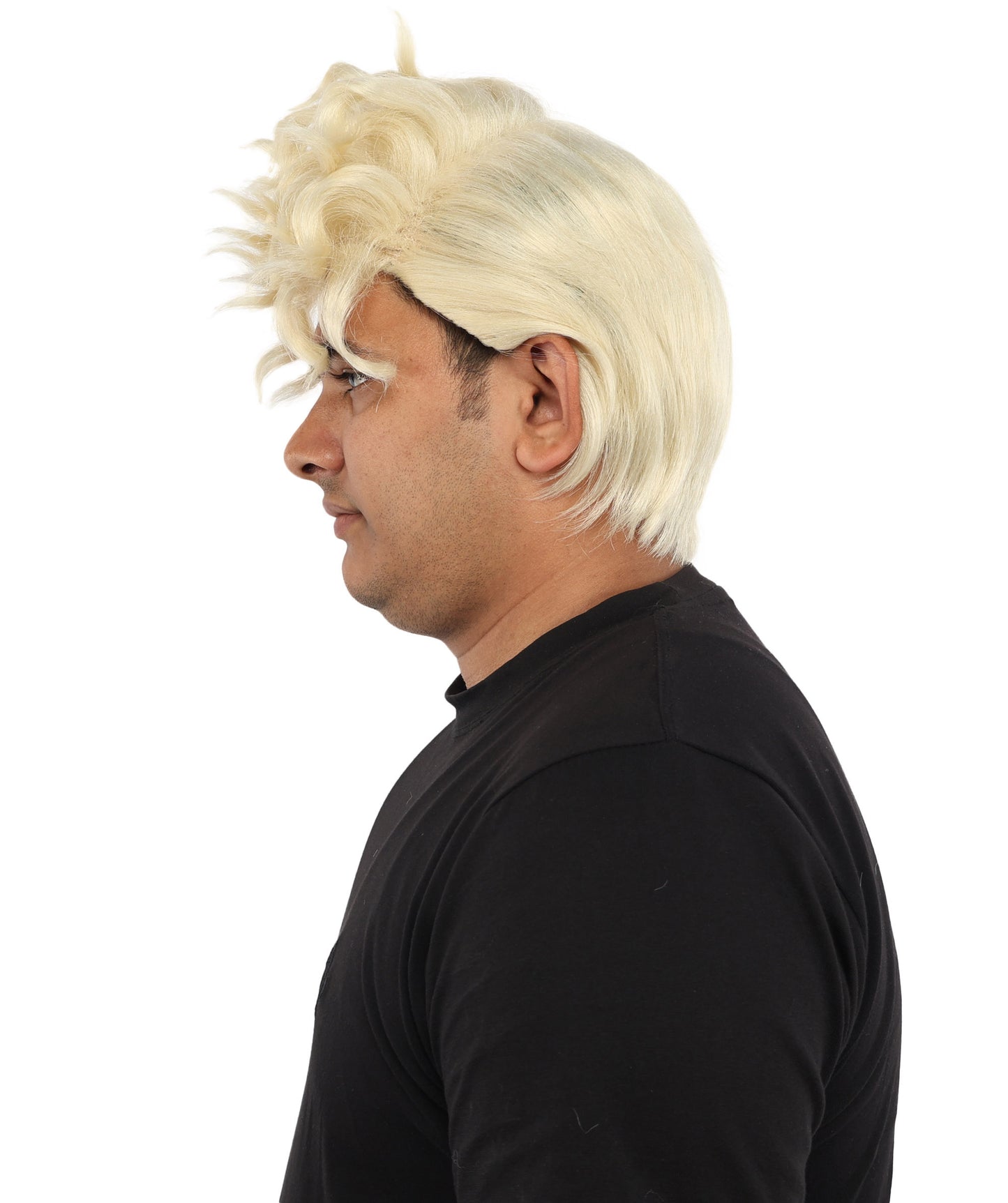 HPO Men’s Dark Brown Wig | Messy, Textured Look for Casual, Fun Styles | Ideal for Halloween, Cosplay and Themed Parties