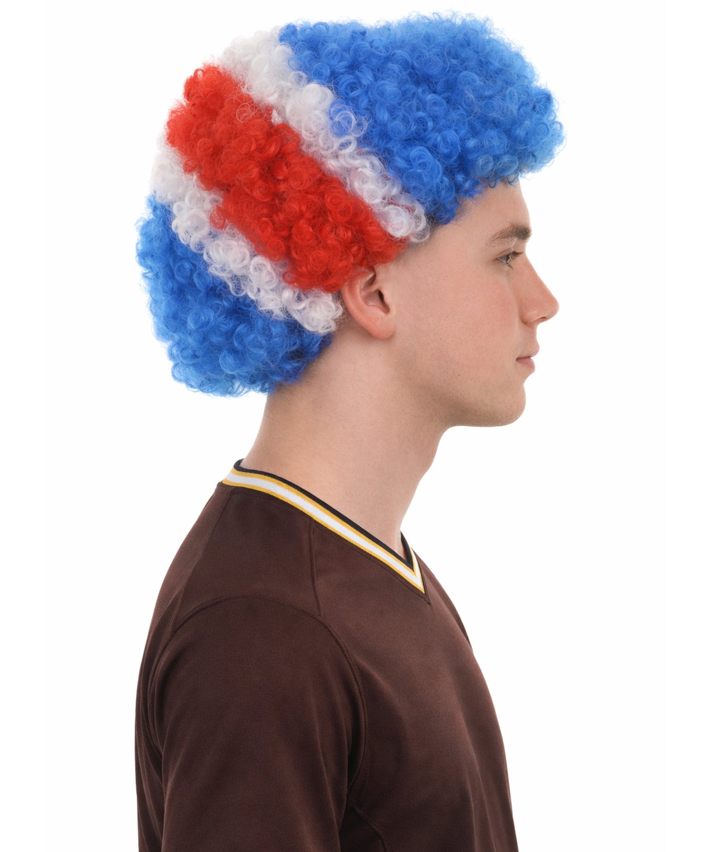 Costa Rica Sport Afro Fun Wig | Jumbo Fancy Halloween Wig