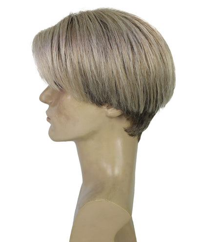 HPO Adult Male WIG 90's Heartthrob – Short Blonde Wig Light weight Synthetic Fiber, Perfect for 90s-Themed Costumes, Halloween Cosplay and Retro Parties