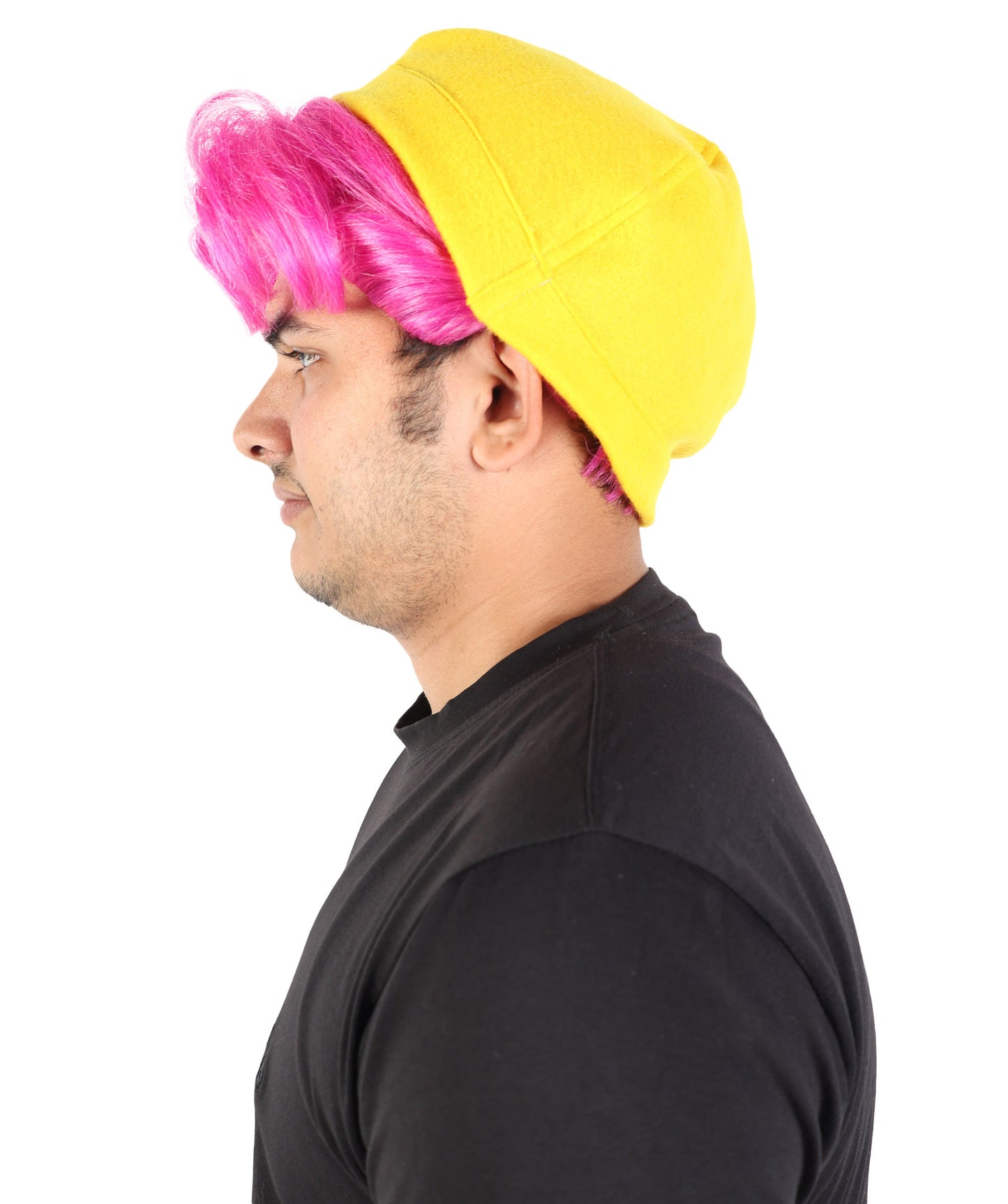 Fantasy Pop Idol Girl Wig with Hat | Long Straight Costume Hairpiece | Adjustable Breathable Cap for Halloween, Cosplay, Parties & Stage Events