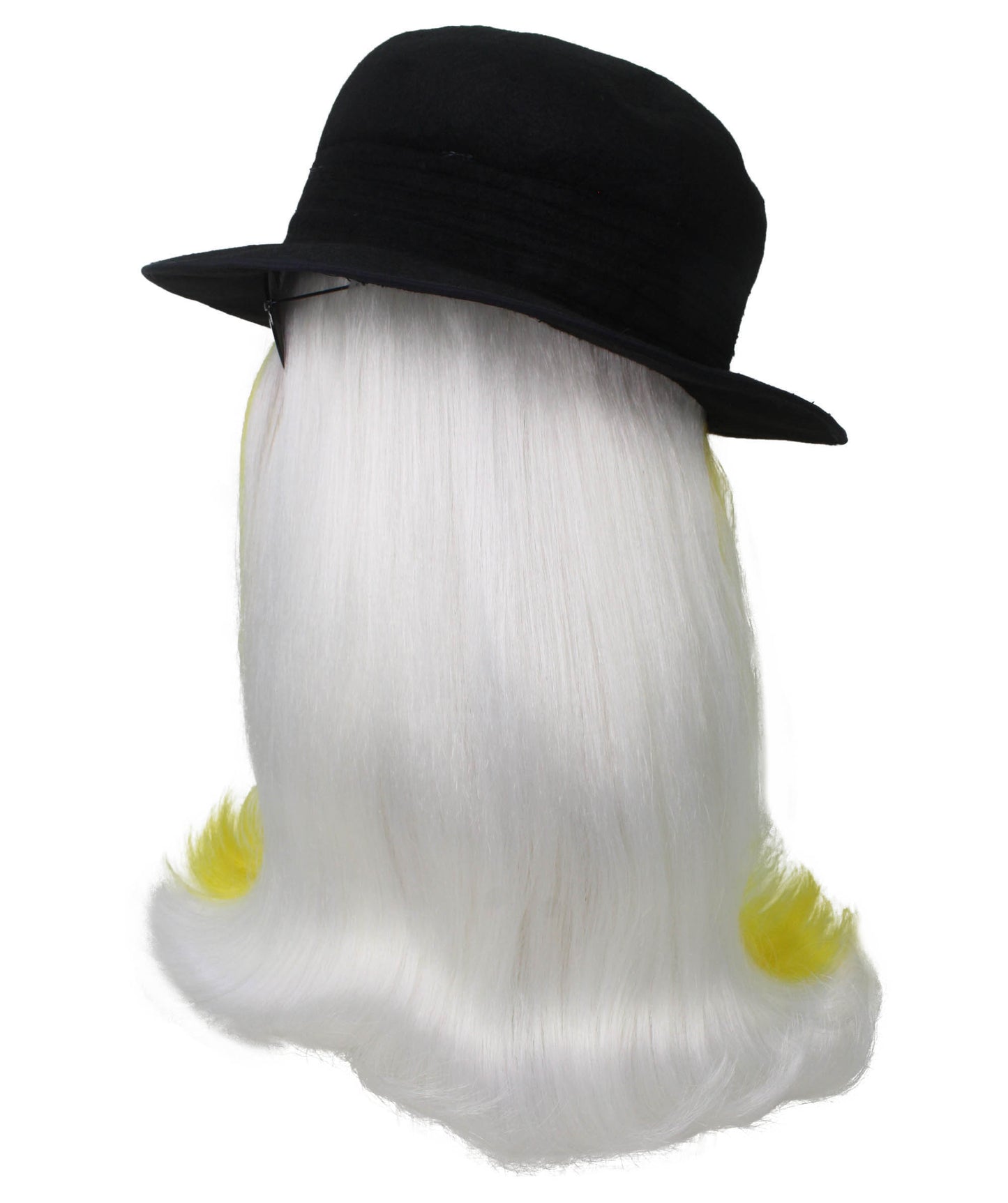 Yellow & White Straight Creature Wig