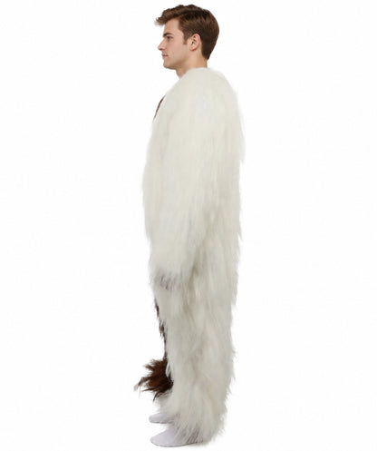 HPO  Extreme Hairy Person Two Part Costume, Mask and Bundle Set - Full-Body Hair Suit Extra-Long Costume Wig for Halloween, Cosplay & Parties - Multiple Color Options