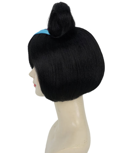 HPO Women’s Lucky Multicolor Wig, Synthetic Fiber Party Hairpiece with Breathable Cap