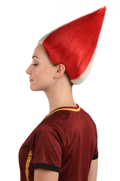 Peru Flag Sports Troll Wig | Premium Breathable Capless Cap