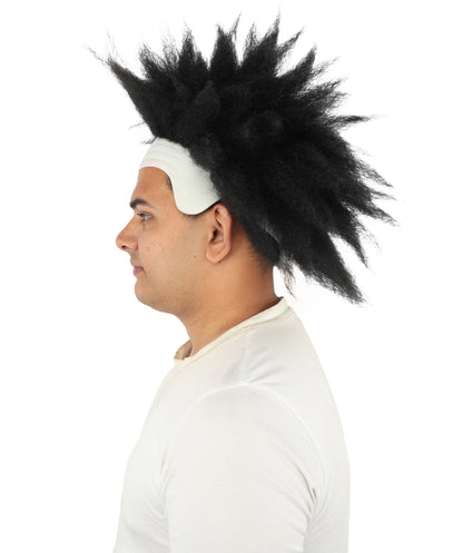 Men's Spiky Clown Theatrical Wig | Multicolor Options | Create of synthetic fiber, massive spiky volume, integrated forehead piece | Party, Halloween, theater, drag, performance, costume events