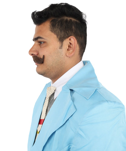 HPO  Men's Fake Imperial Human Hair Mustache | Multiple Color Options