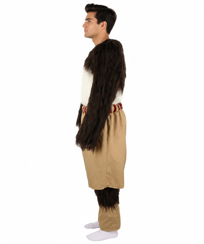 HPO Adult Furry Animated Character Multiple Panda Costume, Bundle & Mask Perfect for Halloween, Flame-retardant Synthetic Fabric