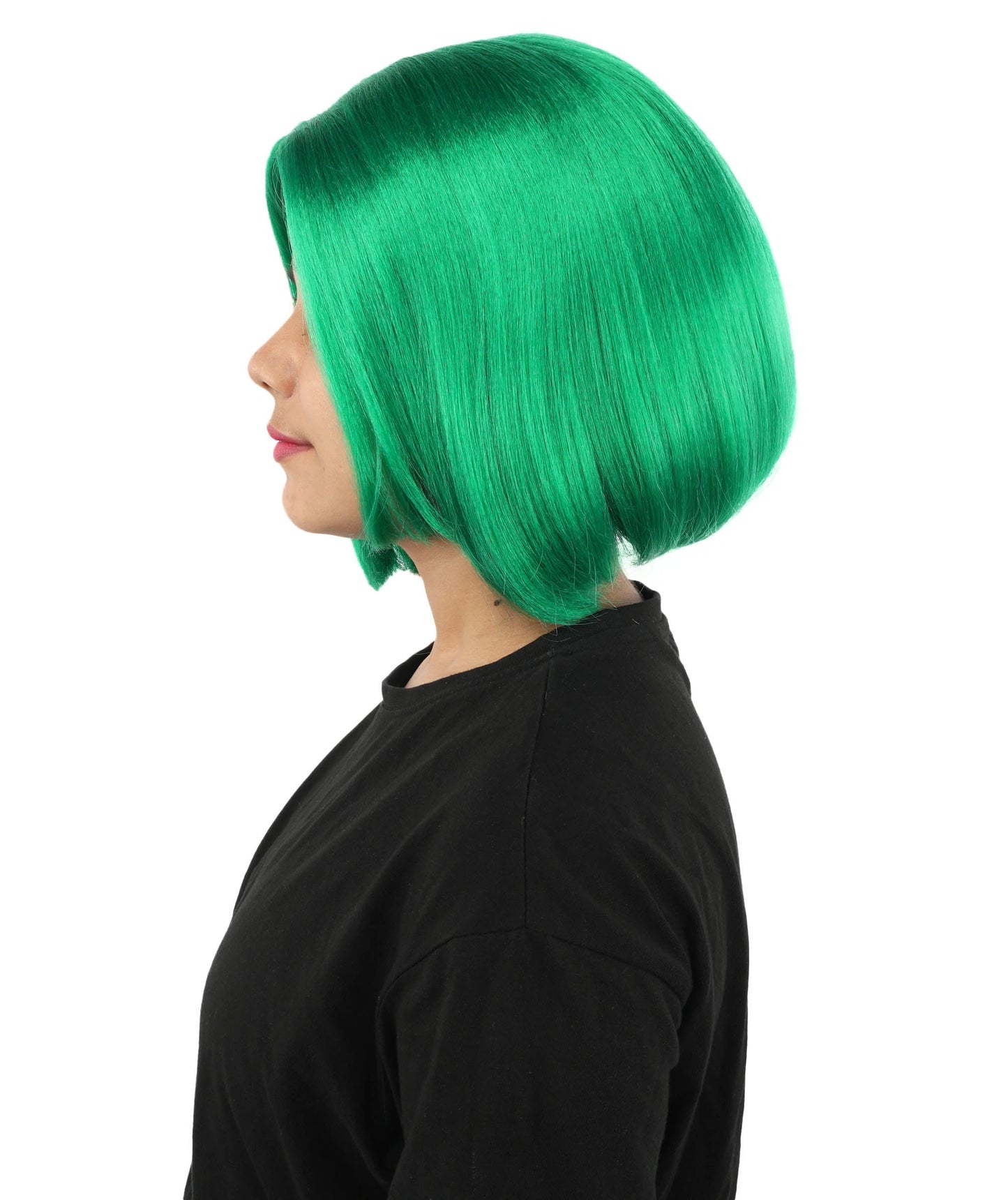 Adult Women's Two-Tone Bob Wig | Multiple Color Options | Short Straight Blunt Cut Inspired by American Pop Artist Look | Natural Hairline for Halloween and Cosplay