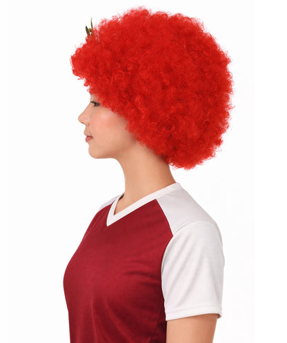 Morocco Flag Sport Afro Halloween Wig