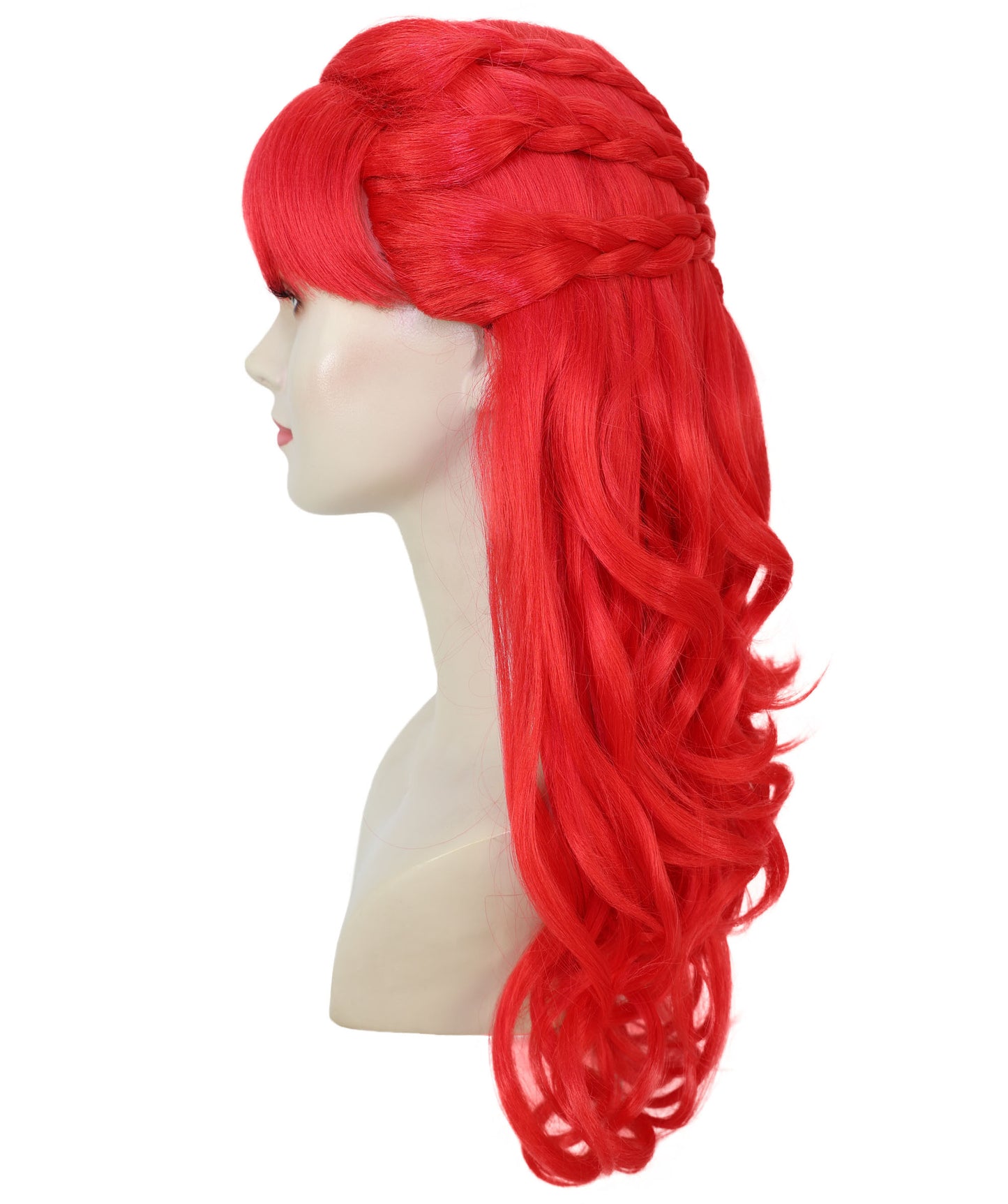 HPO Women's Curly Long Length Trendy Keepsake Multiple Color Options Wig