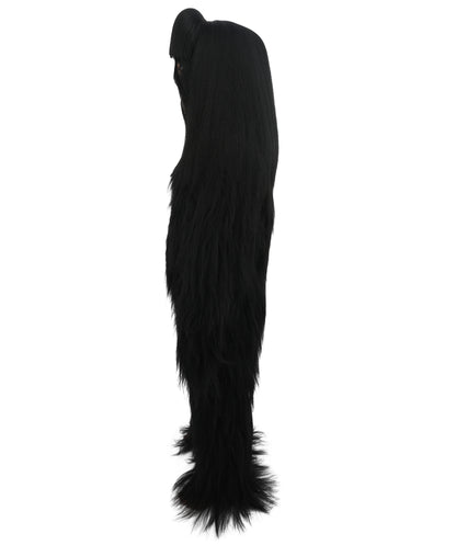 HPO Teen Extreme Hairy Person Costume Bundle & Mask Set - Full-Body Hair Suit Extra-Long Costume Wig for Halloween, Cosplay & Parties - Multiple Color Options