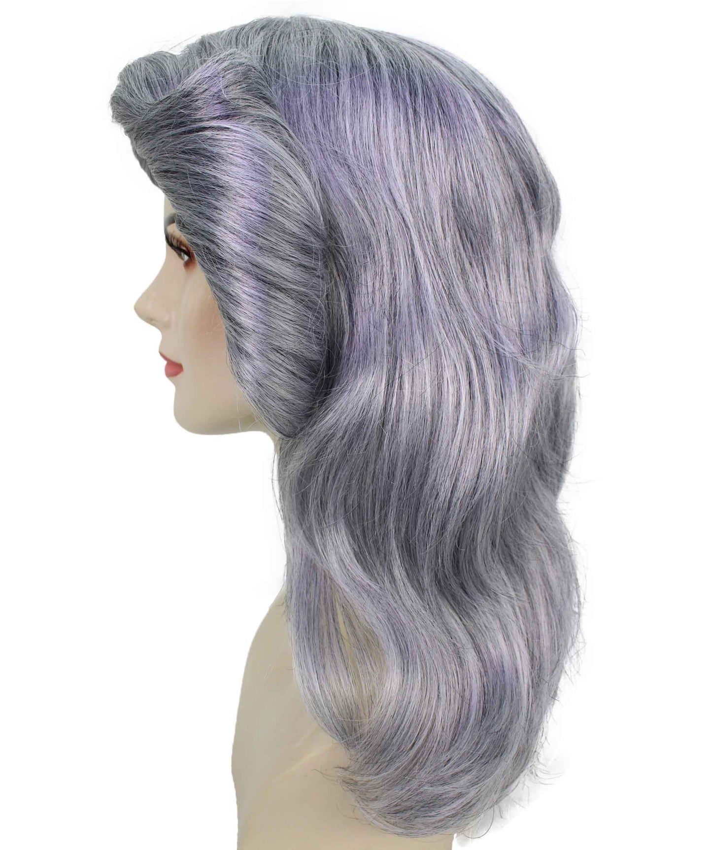 HPO Women's 70's Flick Multiple Color Retro Wig, Flame-retardant Synthetic Fiber