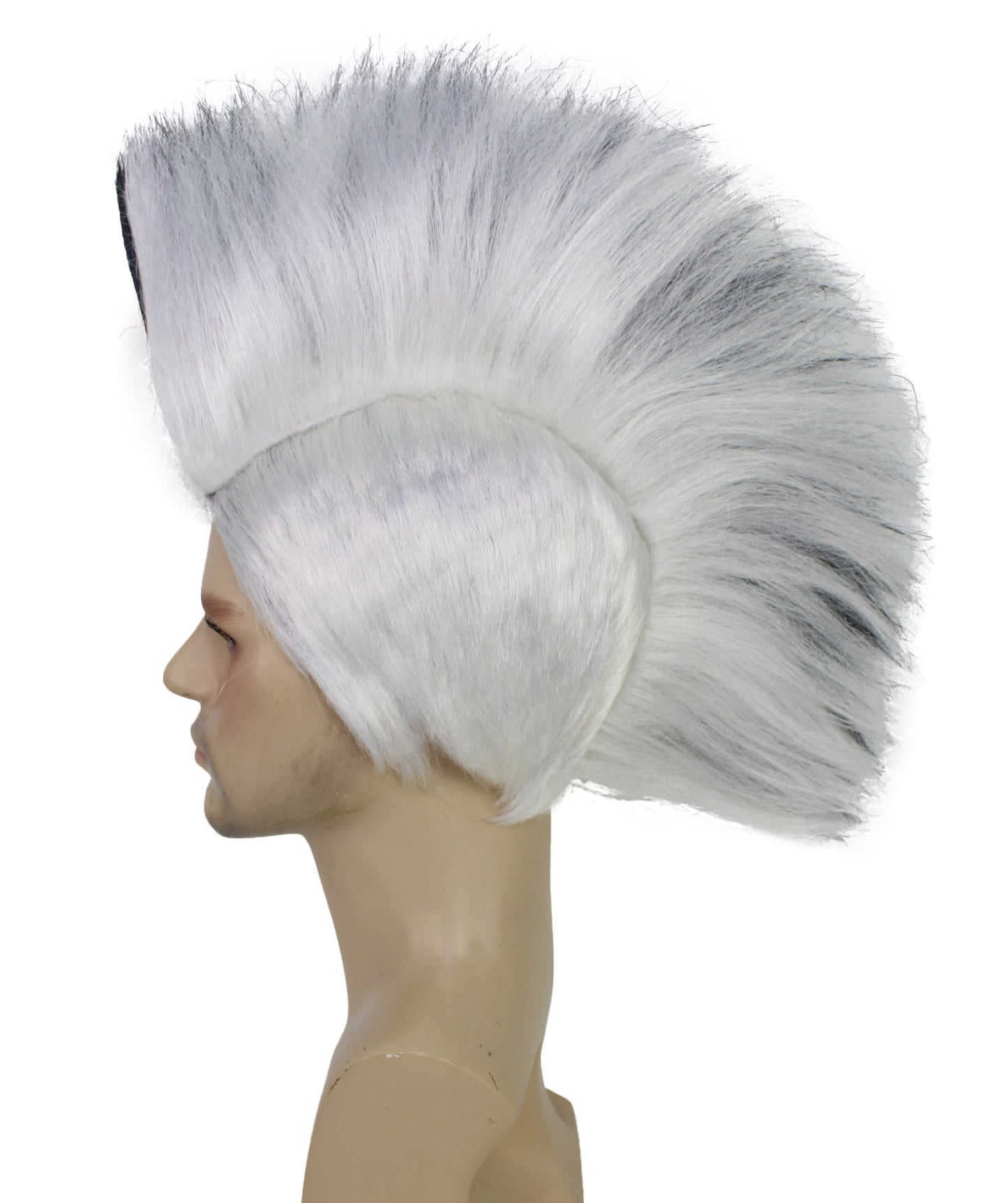 HPO Men's Multicolor Mohawk Wig | Halloween Wig | Premium Breathable Capless Cap