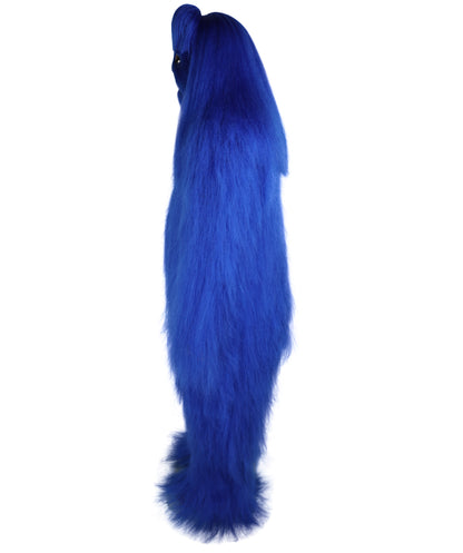 HPO Unisex Extreme Hairy Person Costume, Mask and Bundle - Full-Body Hair Suit Extra-Long Ash Brown Costume Wig for Halloween, Cosplay & Parties